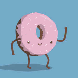 Cute Donut Cartoon