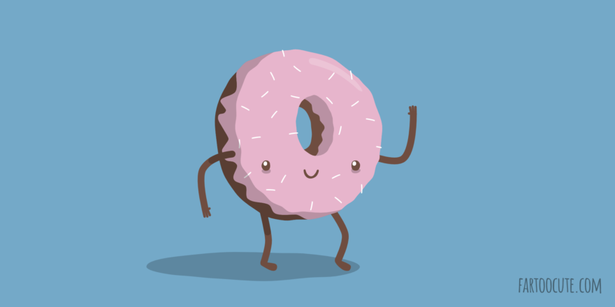 Cute Donut Cartoon