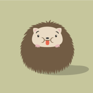 Cute Hedgehog Cartoon