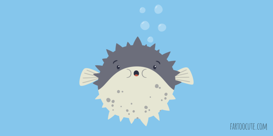 Cute Pufferfish Cartoon