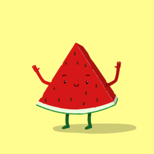 Cute Watermelon Cartoon